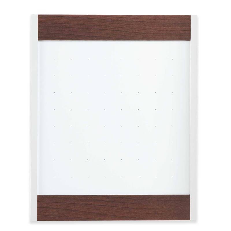 Mahogany Magnetic Whiteboard 4 x 3 Feet L38137