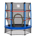 Kids Trampoline with Enclosure Net, Springless Design, Safety Pad and Steel Frame P590213