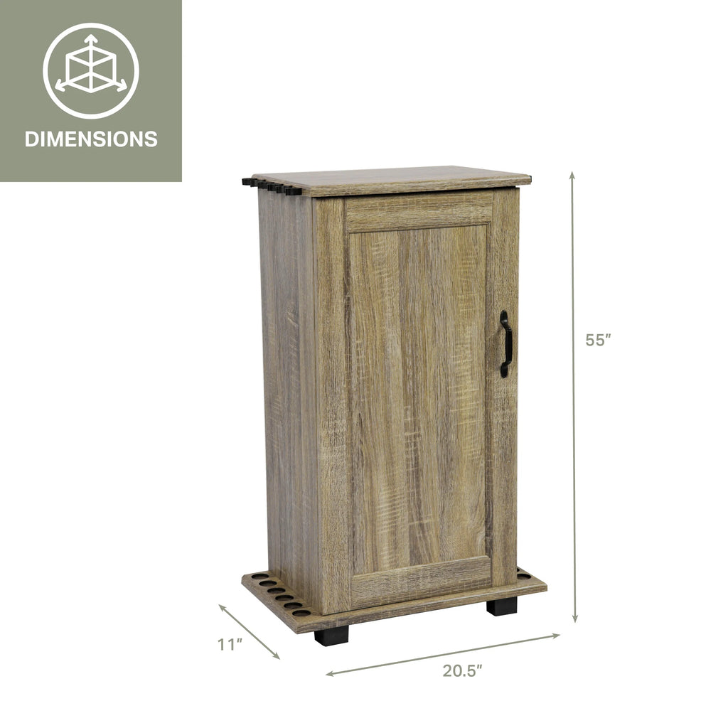 Fishing Storage Rod Holder with Cabinet B12561