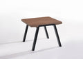 Modern Walnut and Black End Table U6777