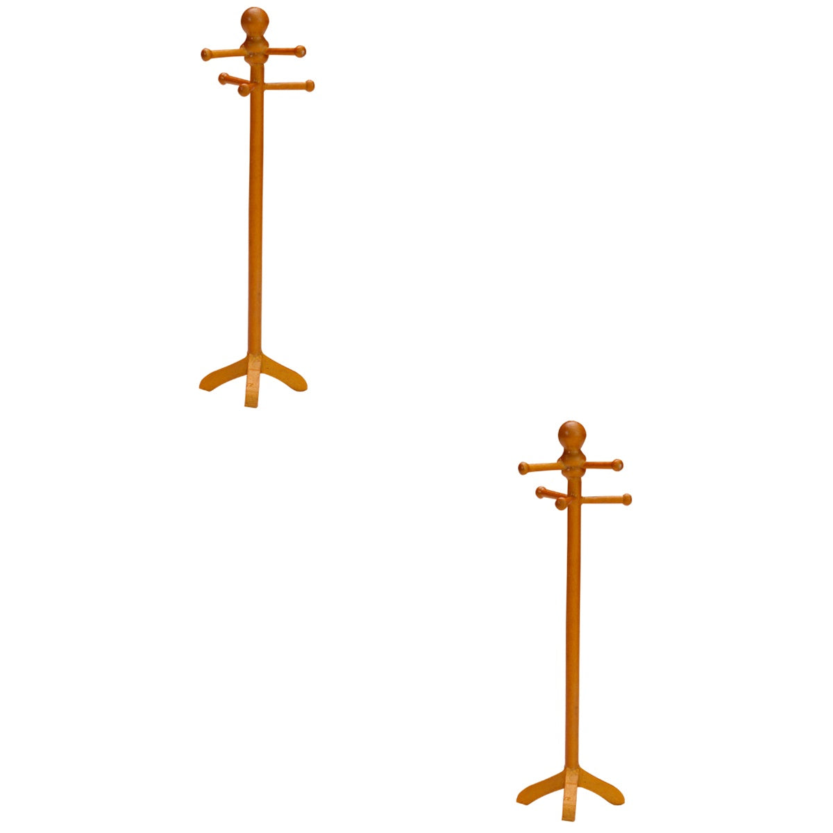 Vintage 2 Pack Wood Dollhouse Dress Hanging Racks W924