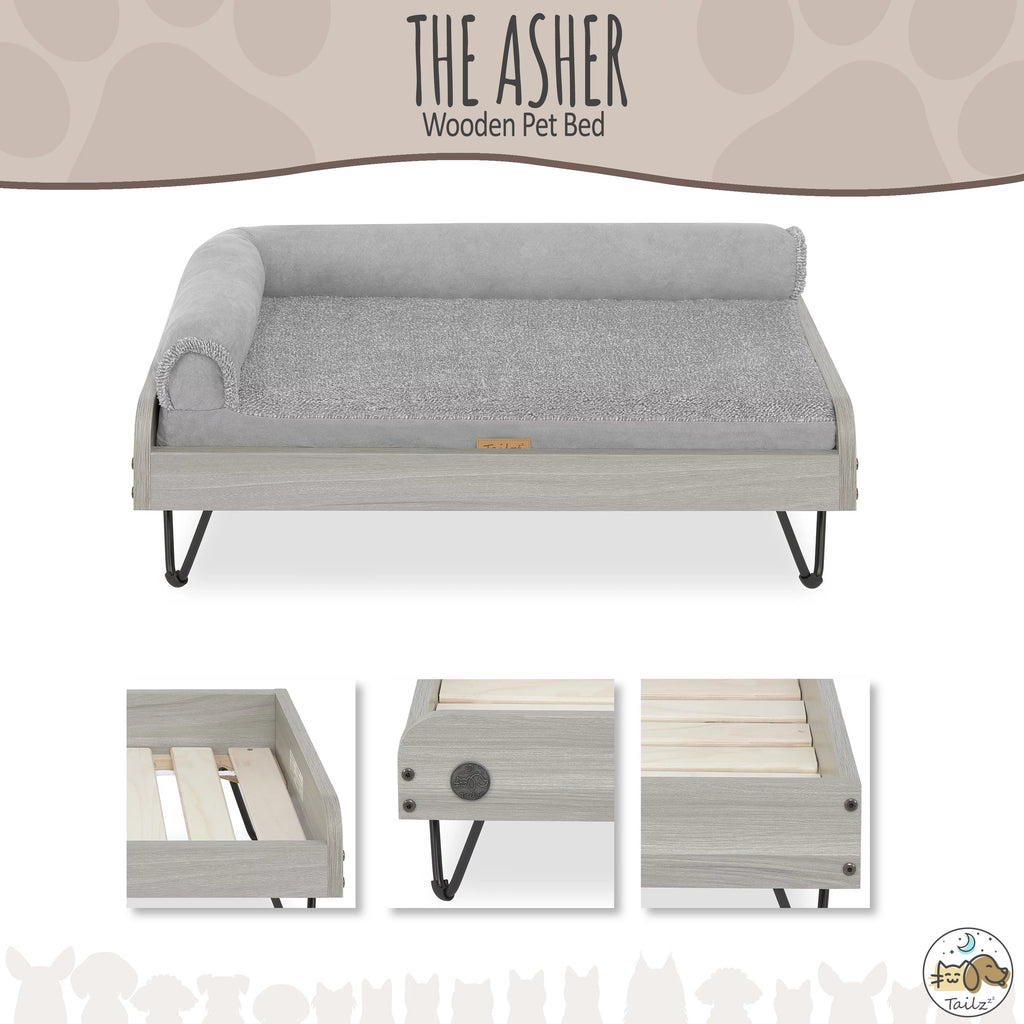 Wooden Pet Bed with Mattress B470888