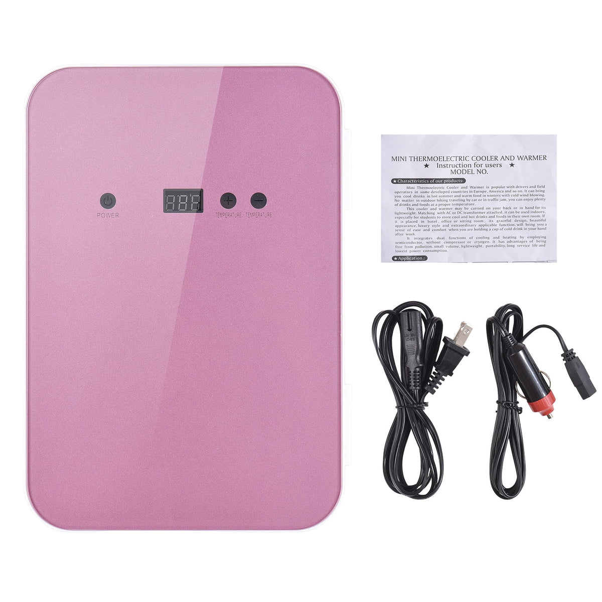 8 Liter Touchscreen Portable Thermoelectric Cooler and Warmer Fridge J6008