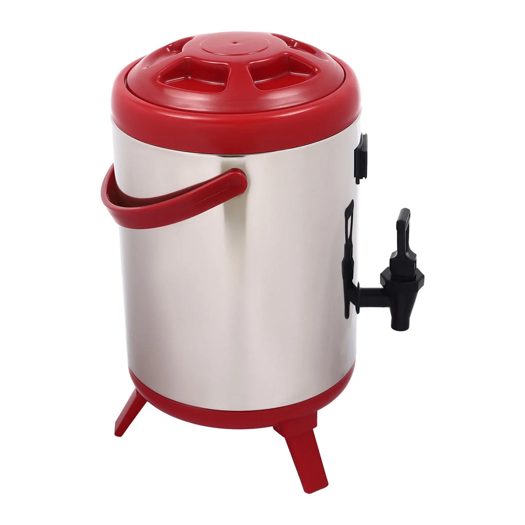 8L Stainless Steel Hot Beverage Dispenser with Thermometer Y63484