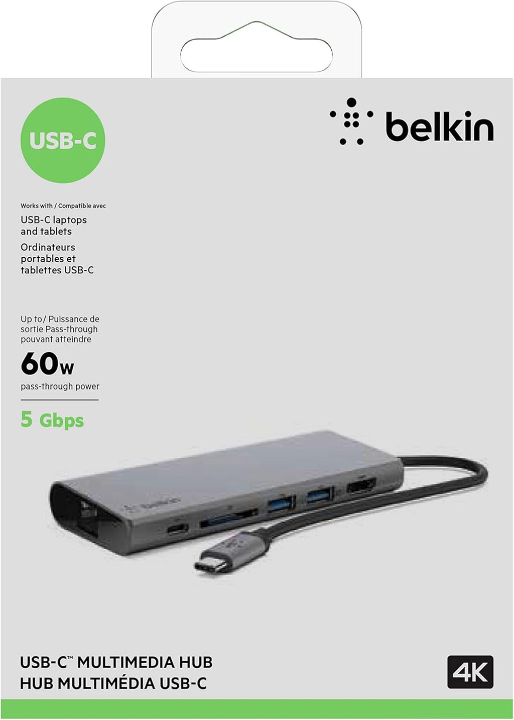 USB-C Hub with Tethered USB-C Cable M87438