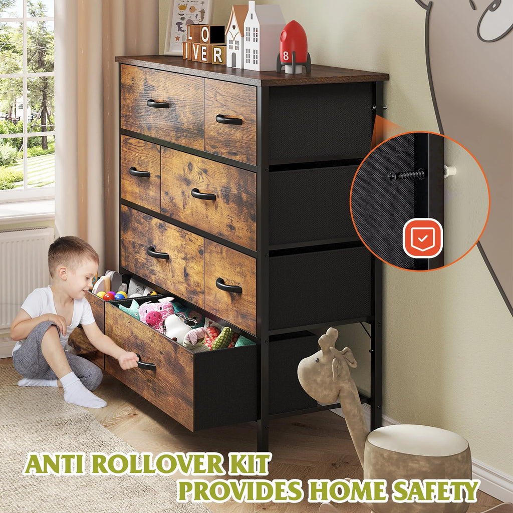 8 Drawer Wood Dresser A173139