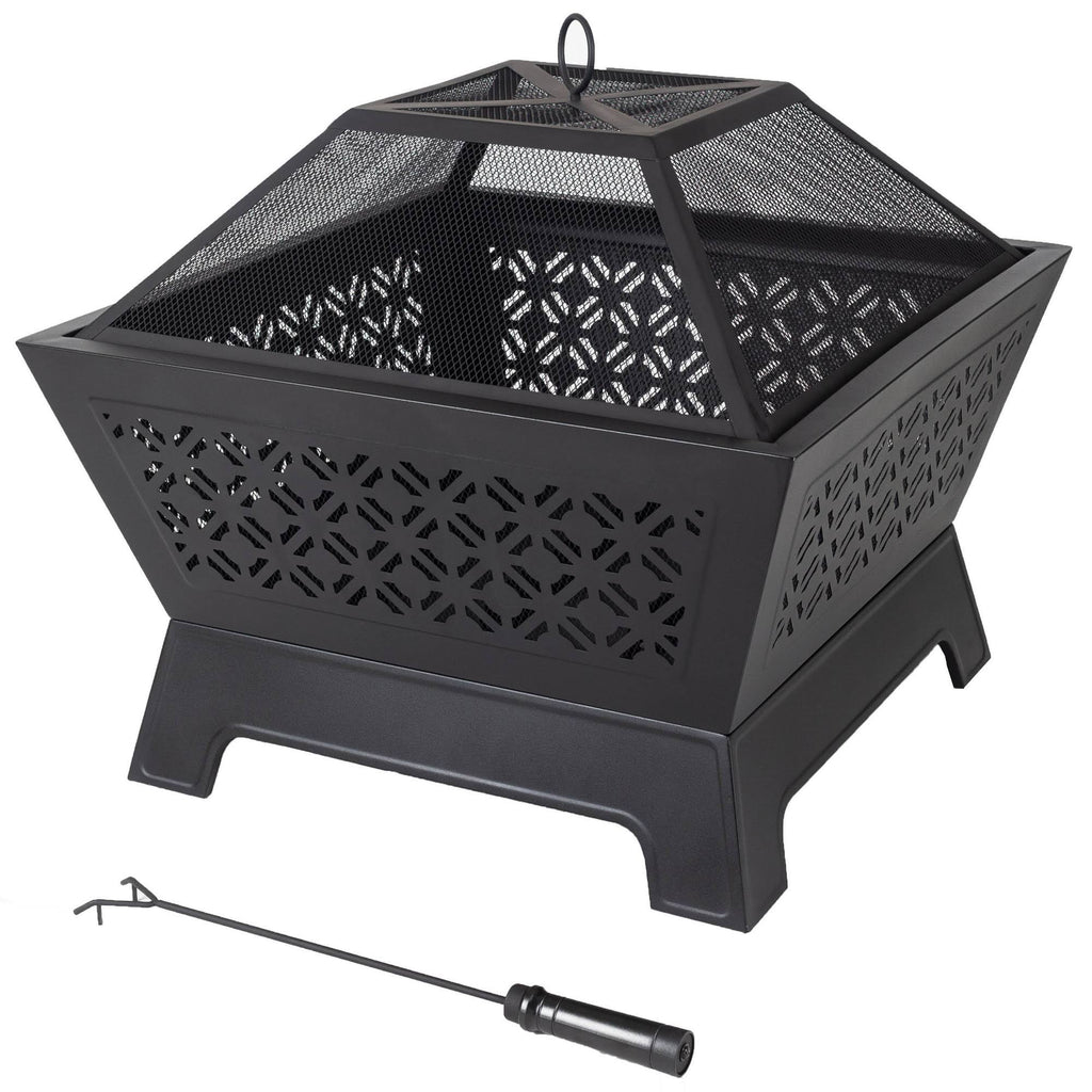 Square Wood Burning Fire Pit G319