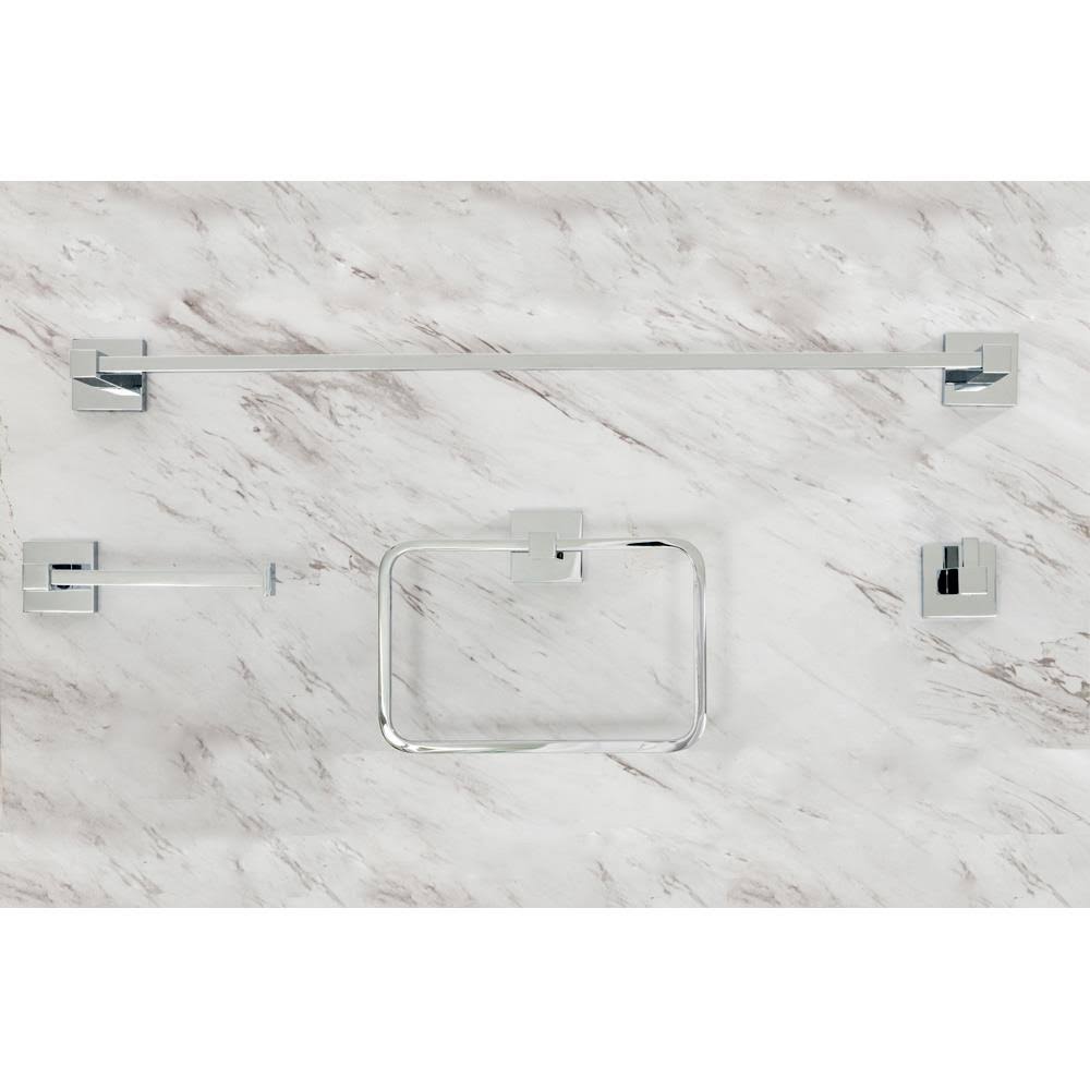 4-Piece Bathroom Accessory Set in Polished Chrome L1013