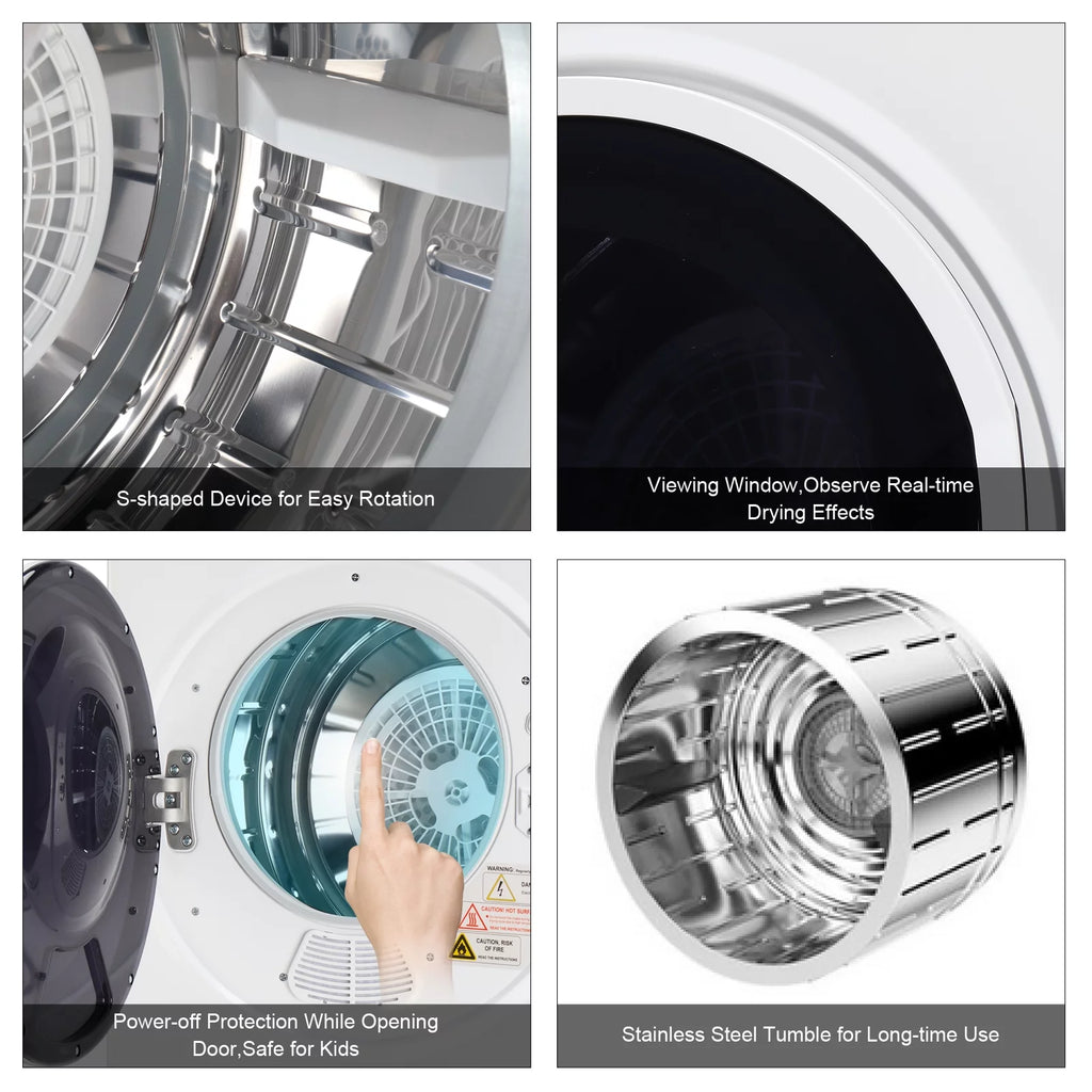 1.6 cu. ft. Compact Electric Dryer White C959125