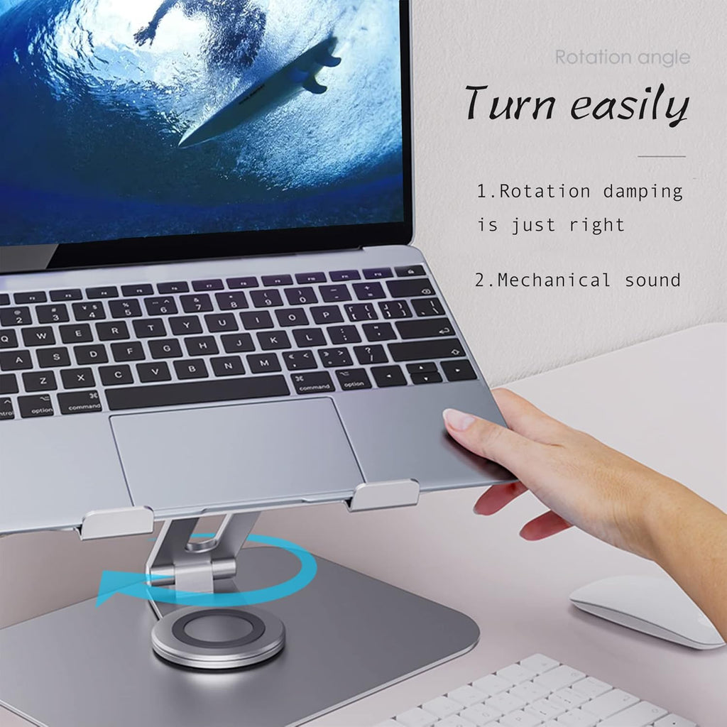 Silver Grey Aluminum Alloy Laptop Stand, Pack of 2 W792