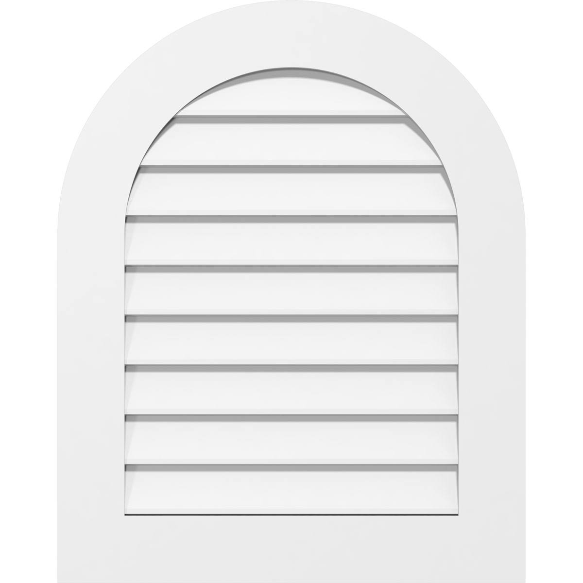 Round Top Surface Mount PVC Gable Vent M558