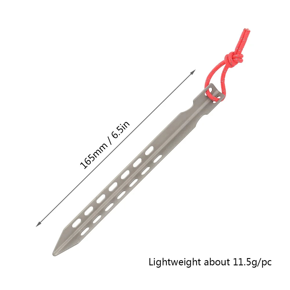 Windproof 6/8/12 V-shaped Alloy Tent Stakes V8514