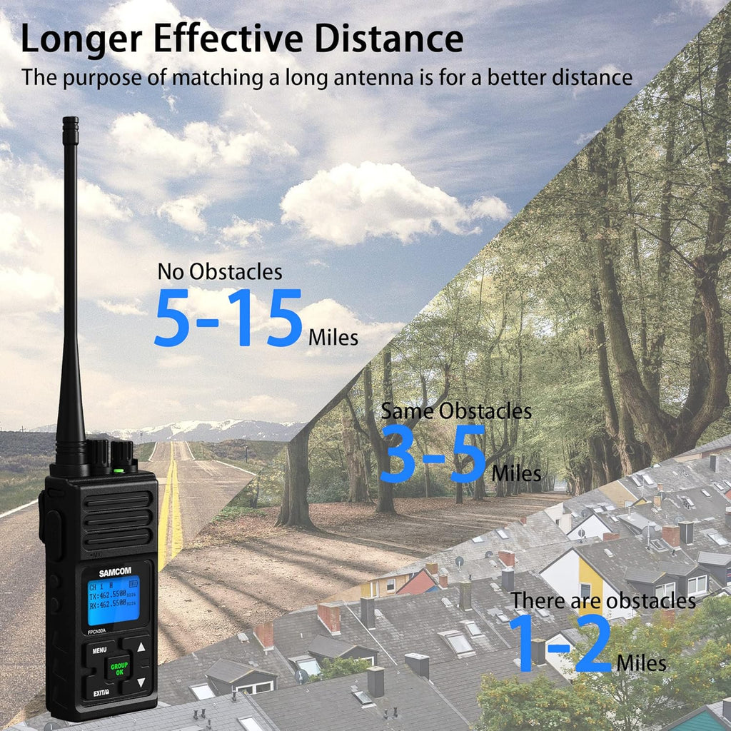 6 Pcs UHF Two Way Radio with Charger Base B660