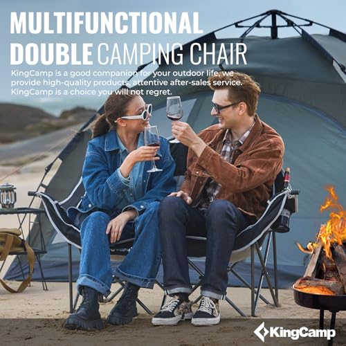 XL Oversized 2 Person Padded Folding Camping Chair V156727