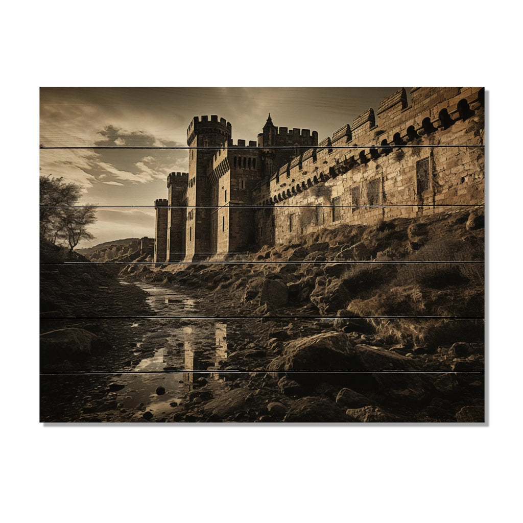 Natural Pine Wood Architecture Print E400208