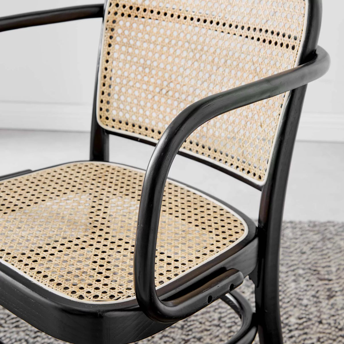 Black Wood Side Dining Chair O457216
