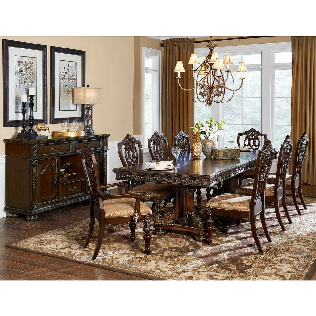 Fabric Upholstered Wooden Side Chair Set of 2 Z4757