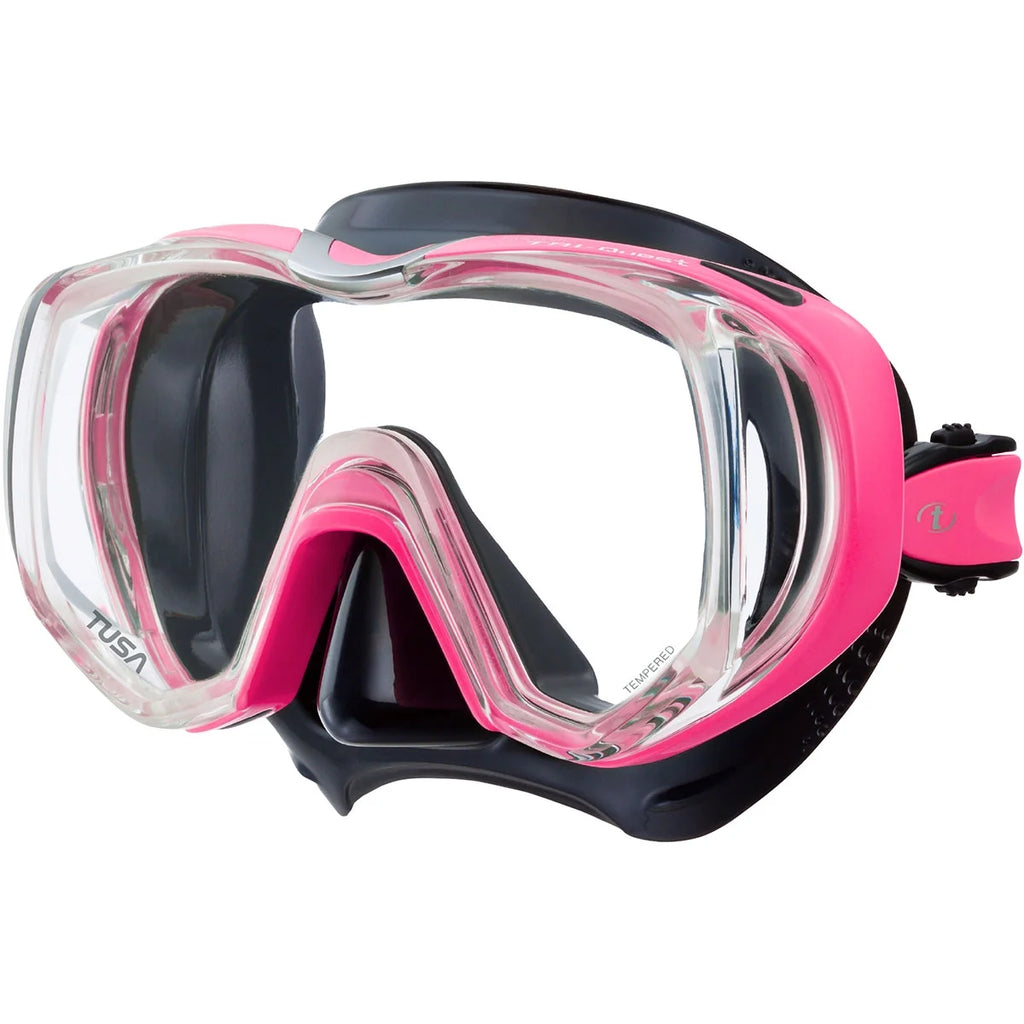 Scuba Diving Mask (Black/Fishtail Blue) Y687053