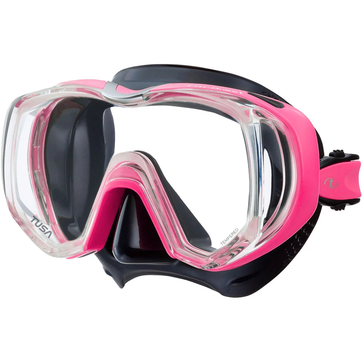 Scuba Diving Mask (Black/Fishtail Blue) Y687053
