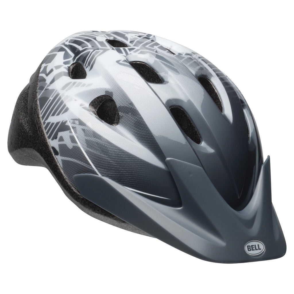 Boys Bike Helmet Dark Titanium/White Child 5+ 52-56cm A6206