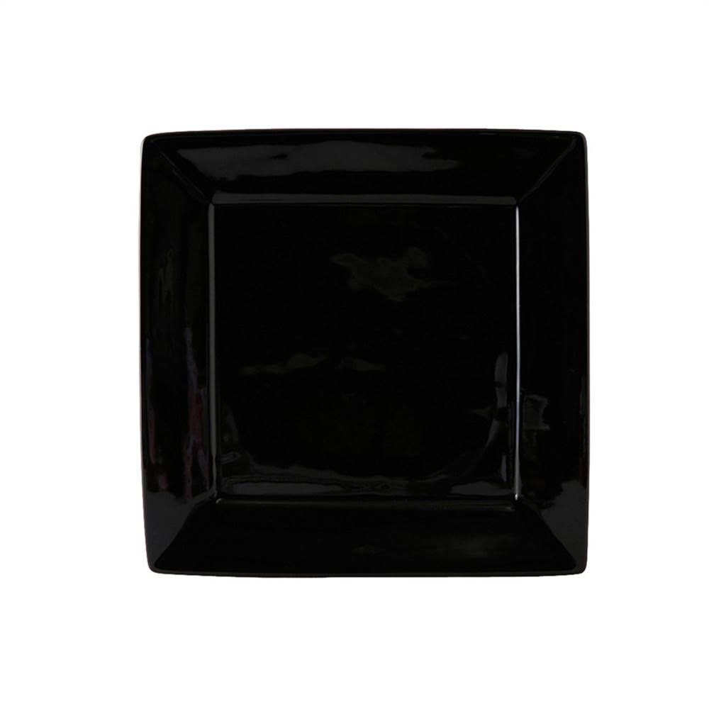 10 1/8 x 10 1/8 x 1 1/8 Square Plate Black, Case of 12 M3595