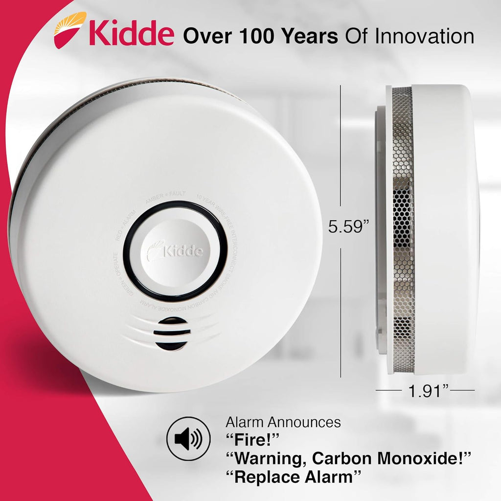 Lithium Battery Powered Combination Smoke & Carbon Monoxide Alarm U10638