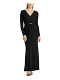 Black Long Sleeve Maxi Dress F26245