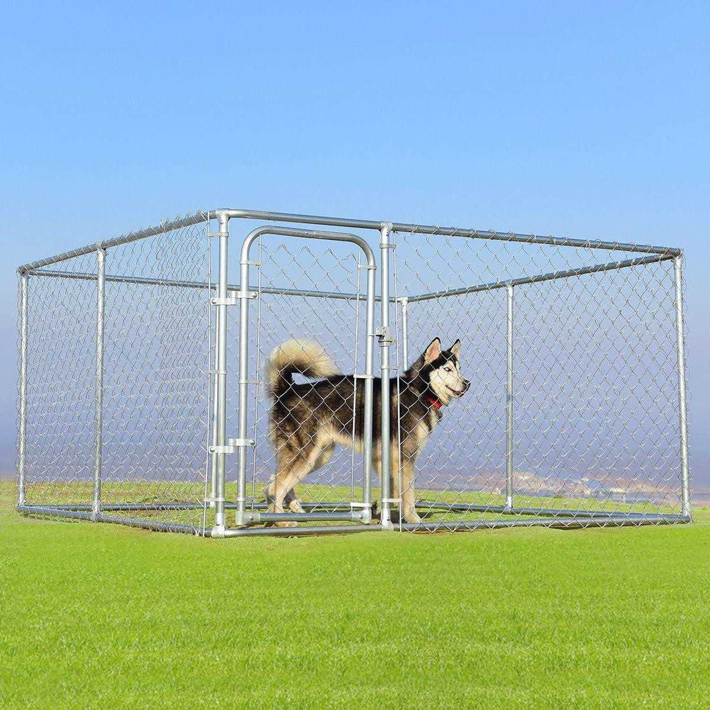 Large Pet Dog Kennel Cage 7.5' x 7.5' Playpen V3087