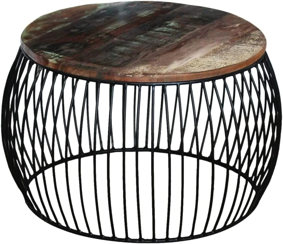Round Wood Coffee Table with Curved Frame S320738