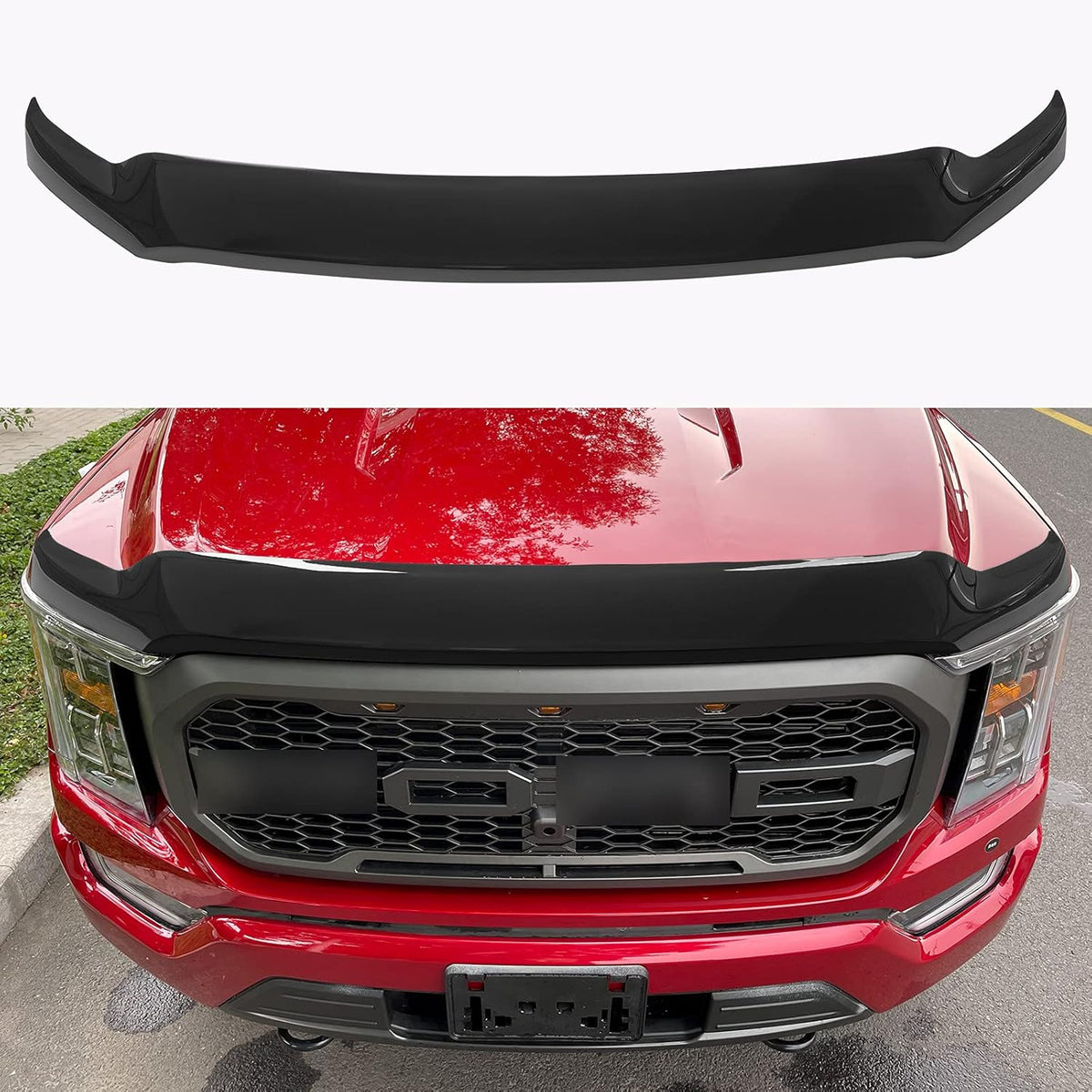 Matte Black Hood Shield for Ford F150 N94066