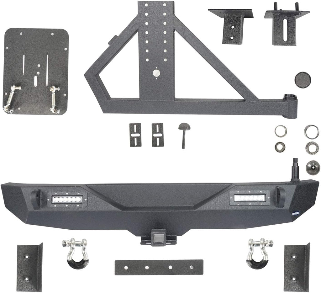 Steel Front and Rear Bumper with Tire Carrier W118093
