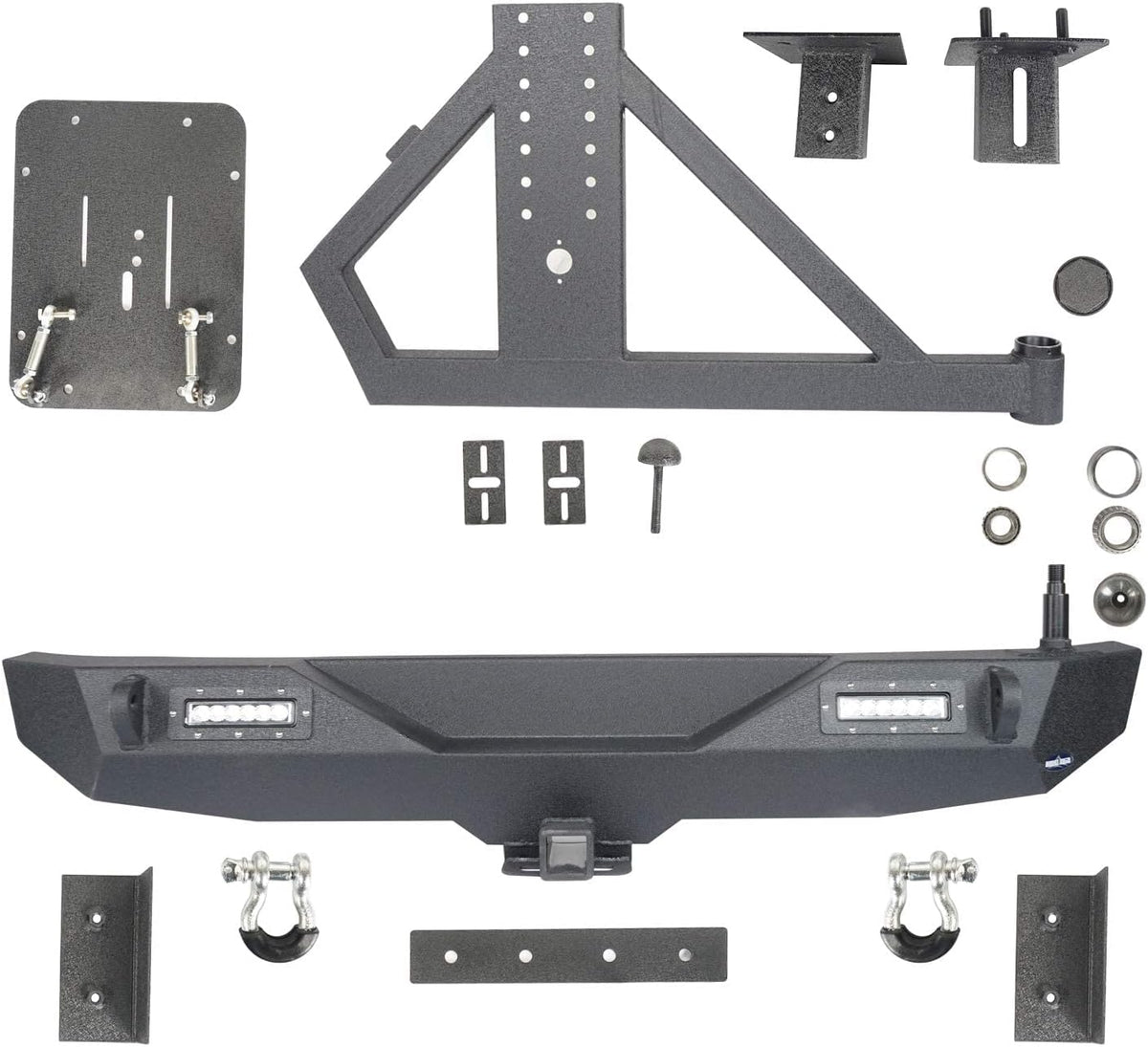 Steel Front and Rear Bumper with Tire Carrier W118093