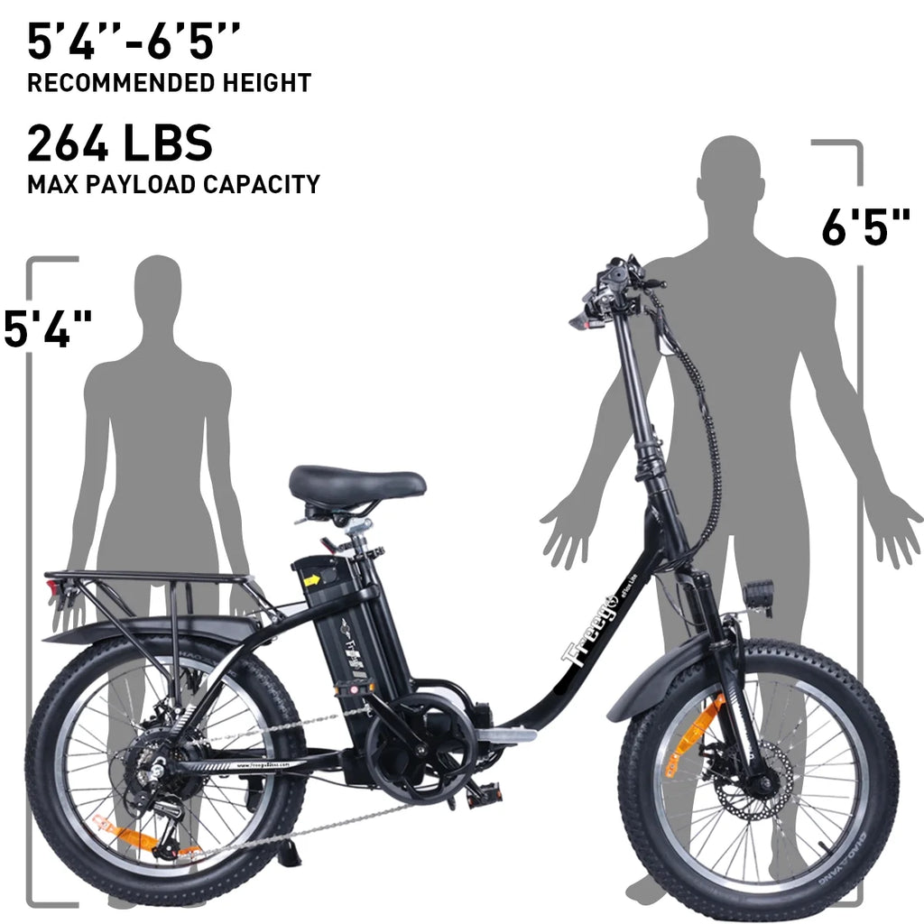 Folding Electric Bike 800W 48V 15Ah 20" Fat Tire U263