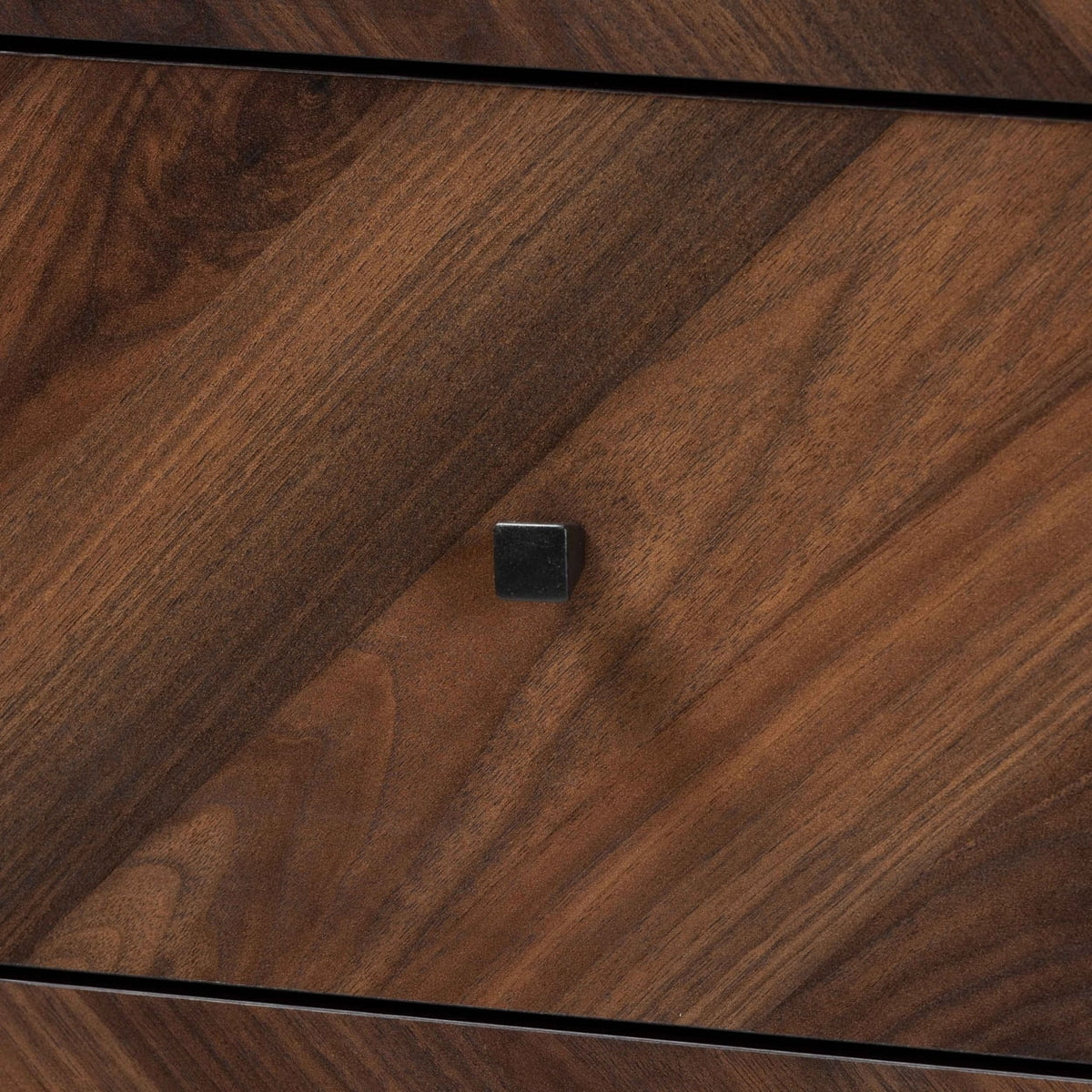 Walnut Brown Wood 5-Drawer Storage Chest H3365