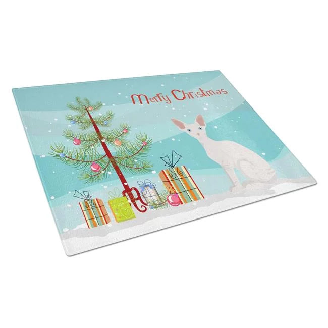 Merry Christmas Glass Cutting Board A396