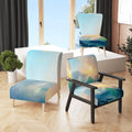 Turquoise Upholstered Accent Chair and Arm Chair K2529