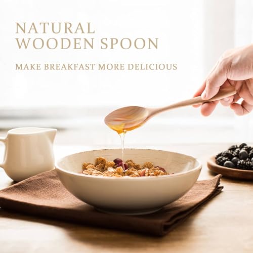 Small Uncoated Beech Wooden Spoons Set, 6pcs Y5320