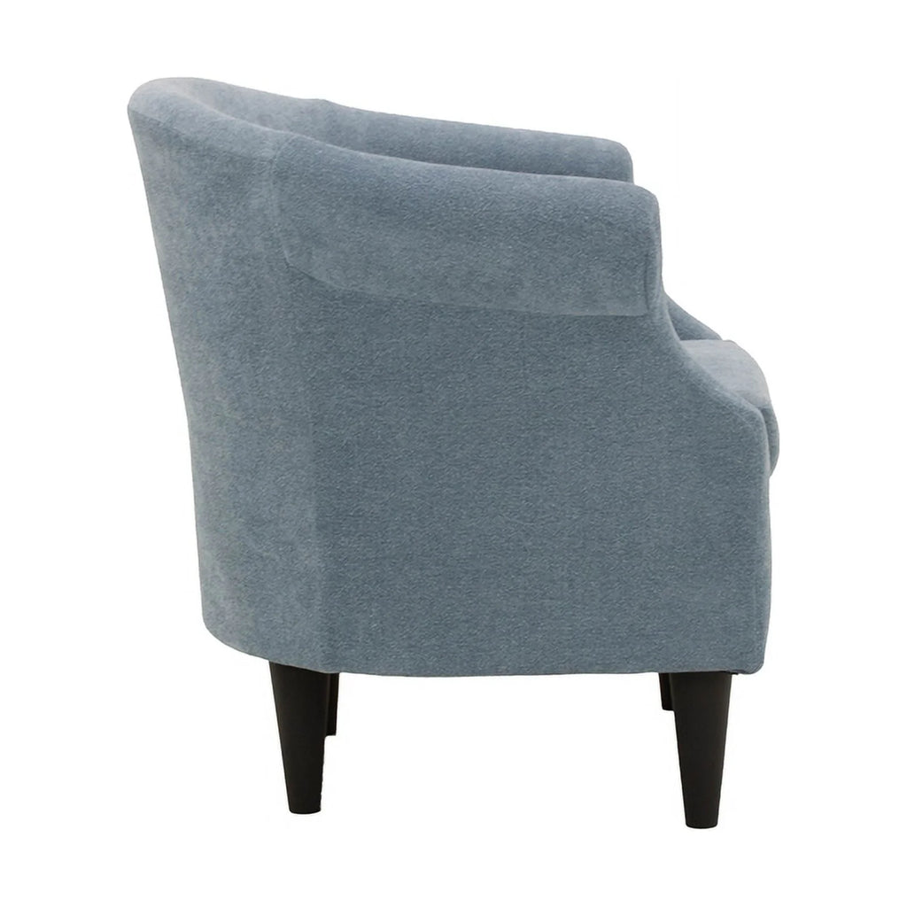 Light Blue Polyester Fabric Chair E6584