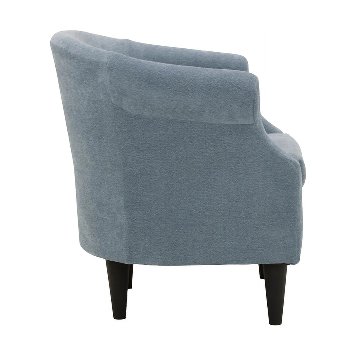 Light Blue Polyester Fabric Chair E6584