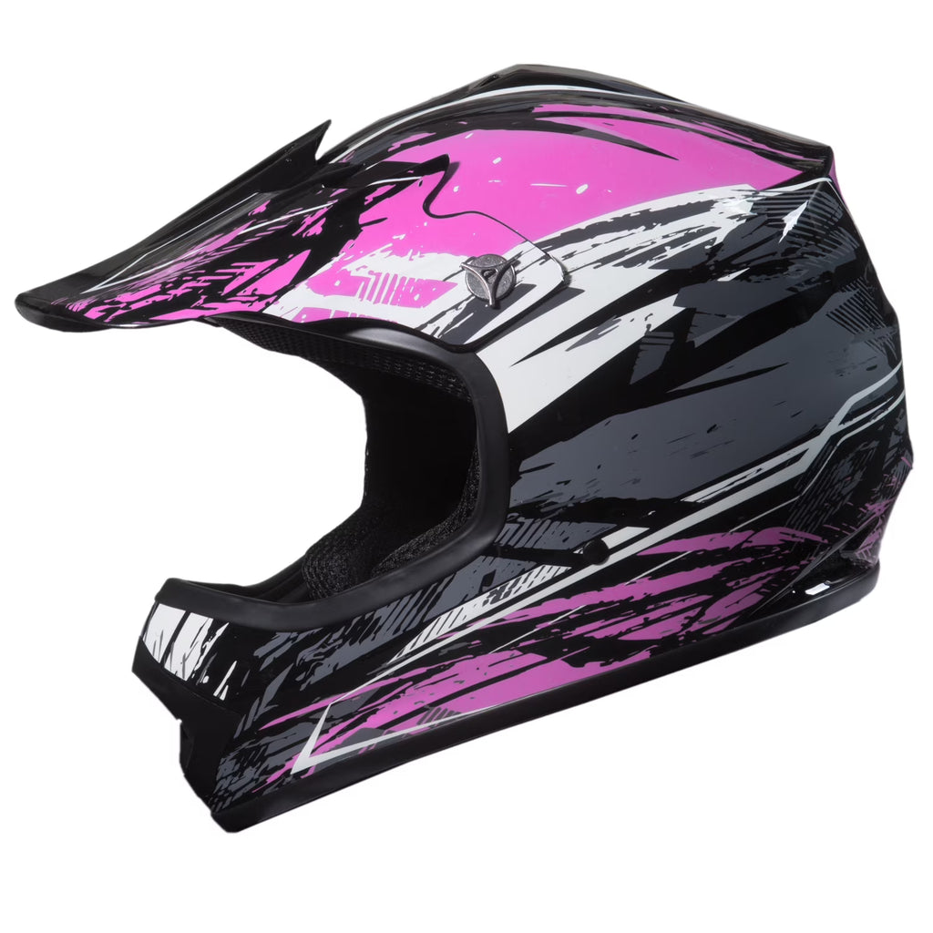Youth MX/ATV Helmet DOT Approved - Pink S90483