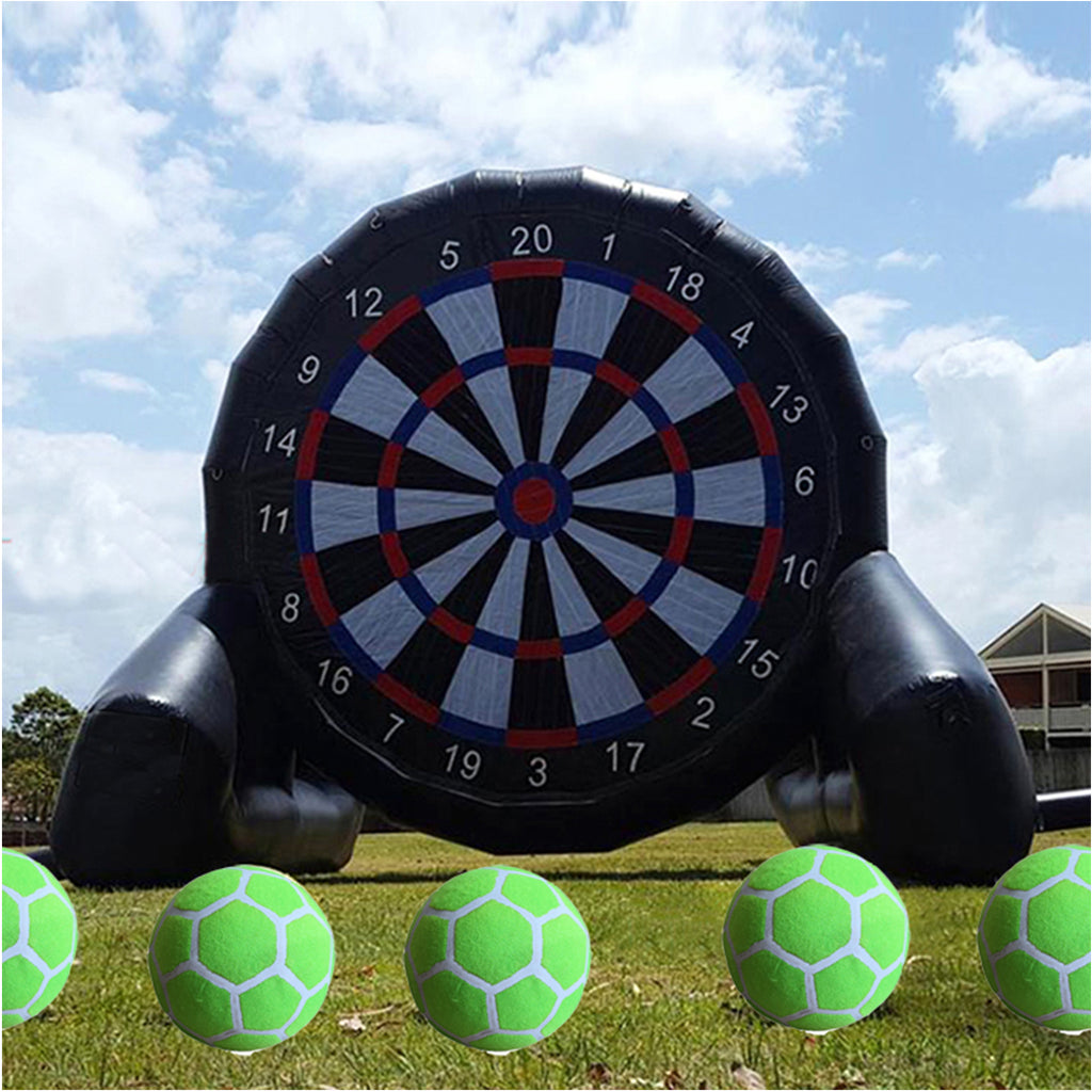 9.8ft Inflatable Soccer Darts Board with 6pcs Football & 110V Blower S967