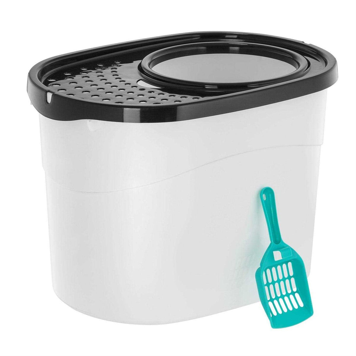 Top Entry Cat Litter Box with Scoop W777606