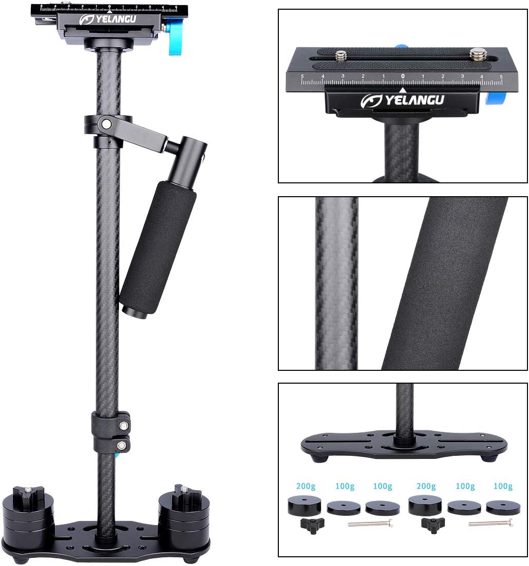 Black Carbon Fiber Handheld Camera Stabilizer Z182331