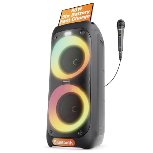 Portable Bluetooth Party Speaker with Wired Microphone C1718