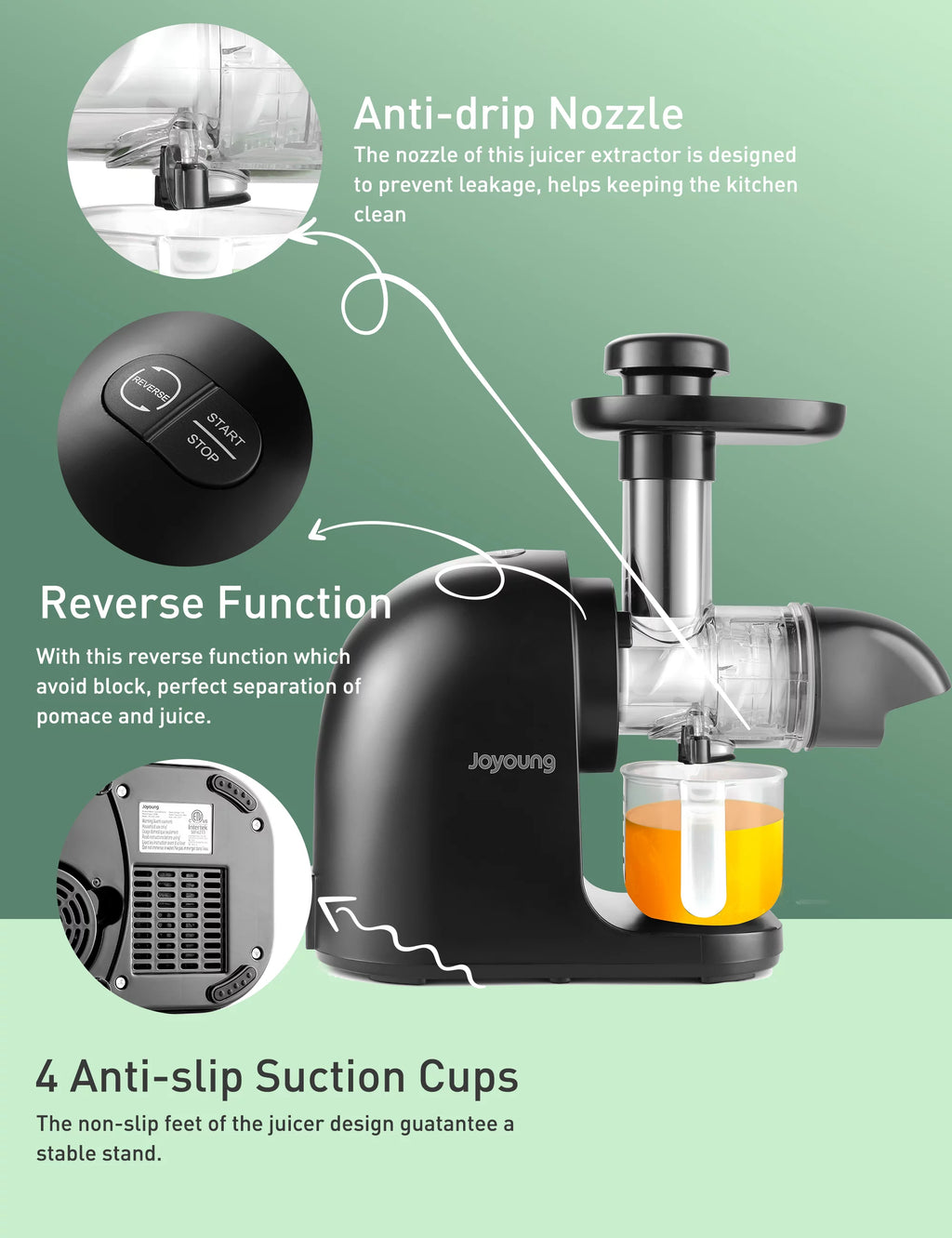 Slow Masticating Cold Press Juicer T854742
