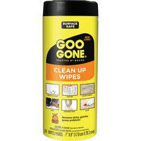 2unit Goo Gone Tough Task Wipes, 24 / Canister - 1 Each - White H30575