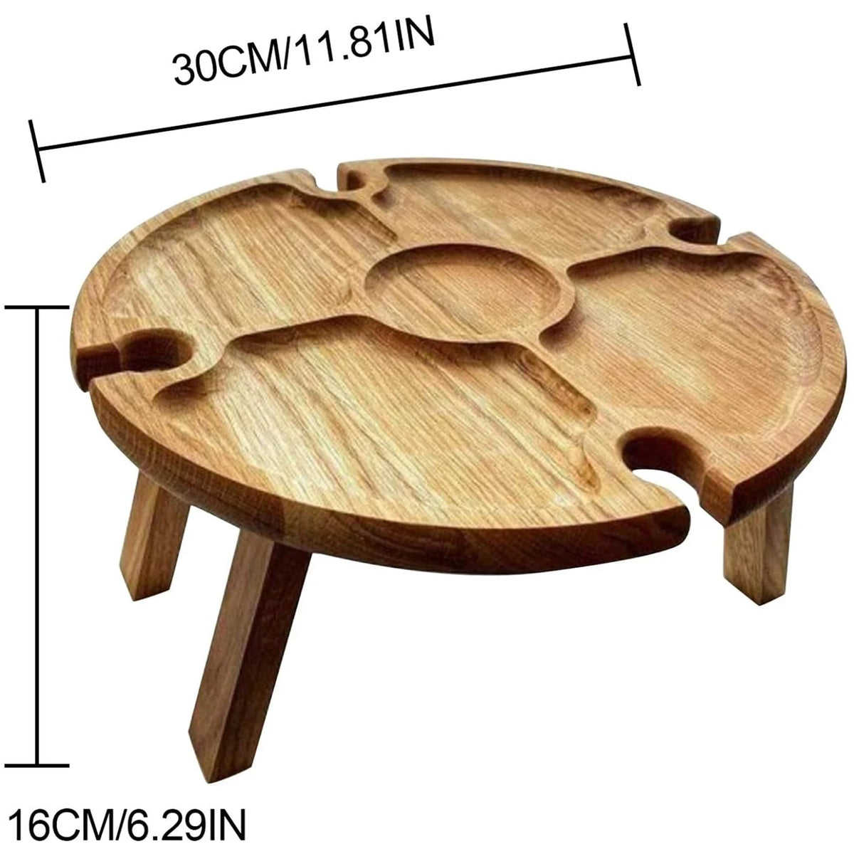 Wooden Collapsible Round Folding Table P419