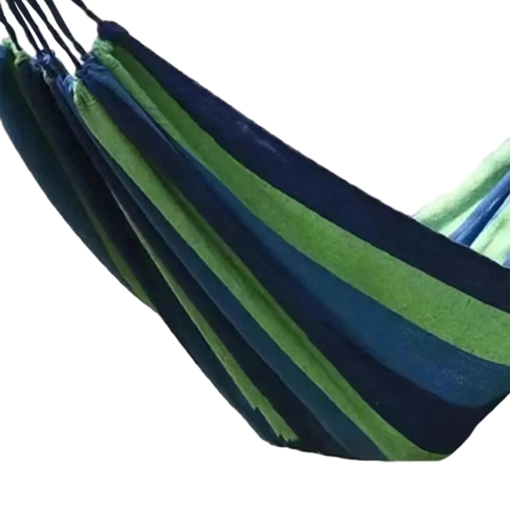 Blue Canvas Camping Hammock 190x80cm E777