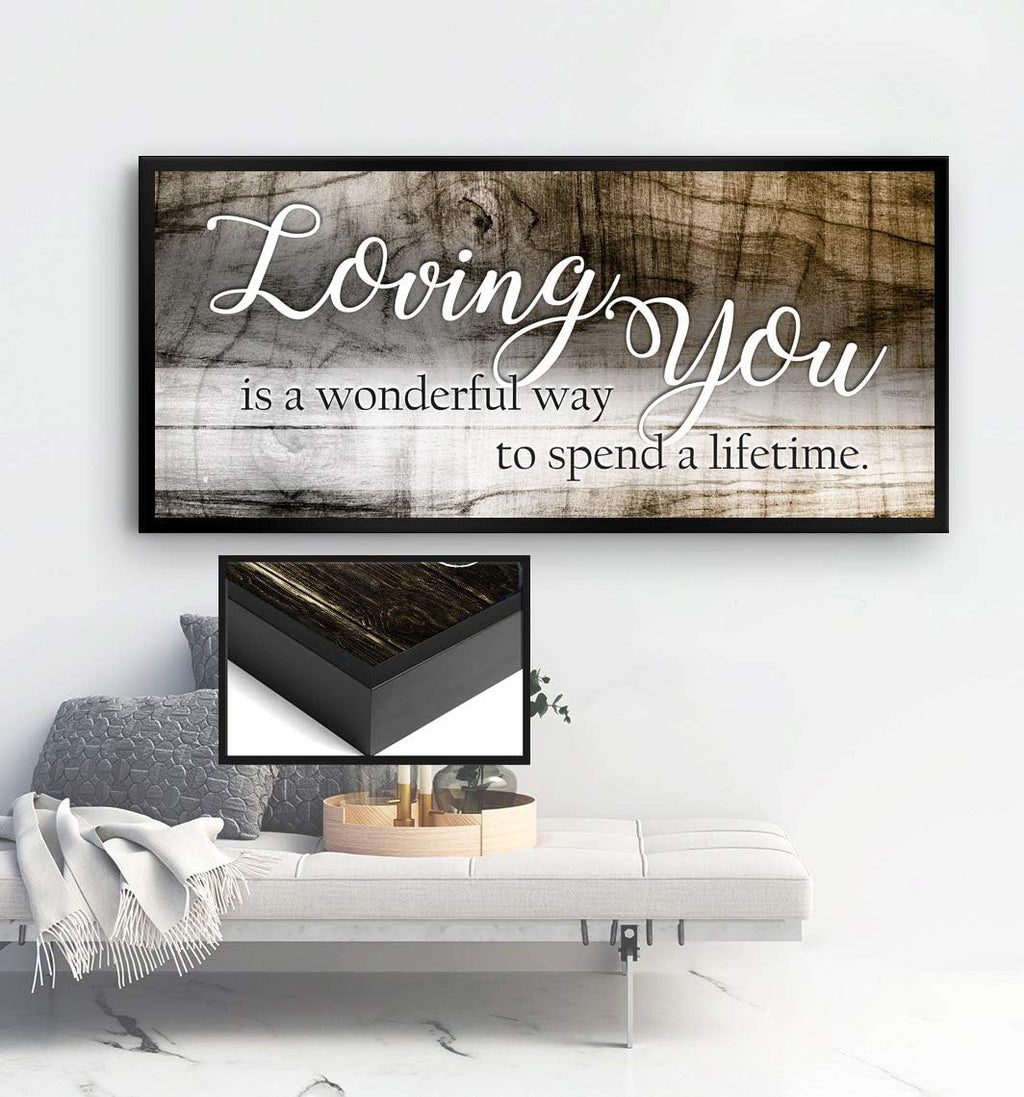 Brown Bronze Wood Framed Canvas Wall Decor G217