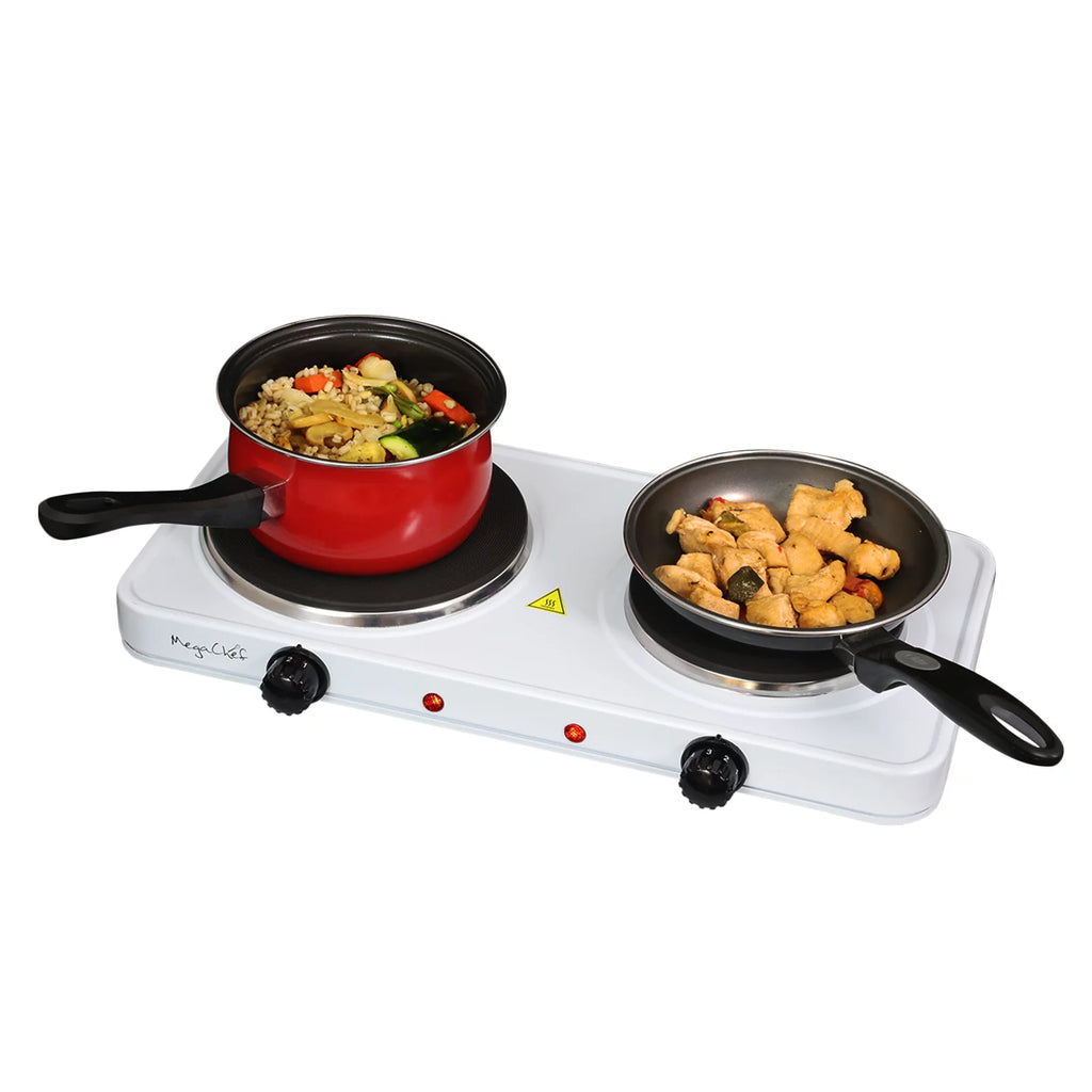 White Dual Burner Cooktop Z2862